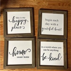 4 piece wall decor